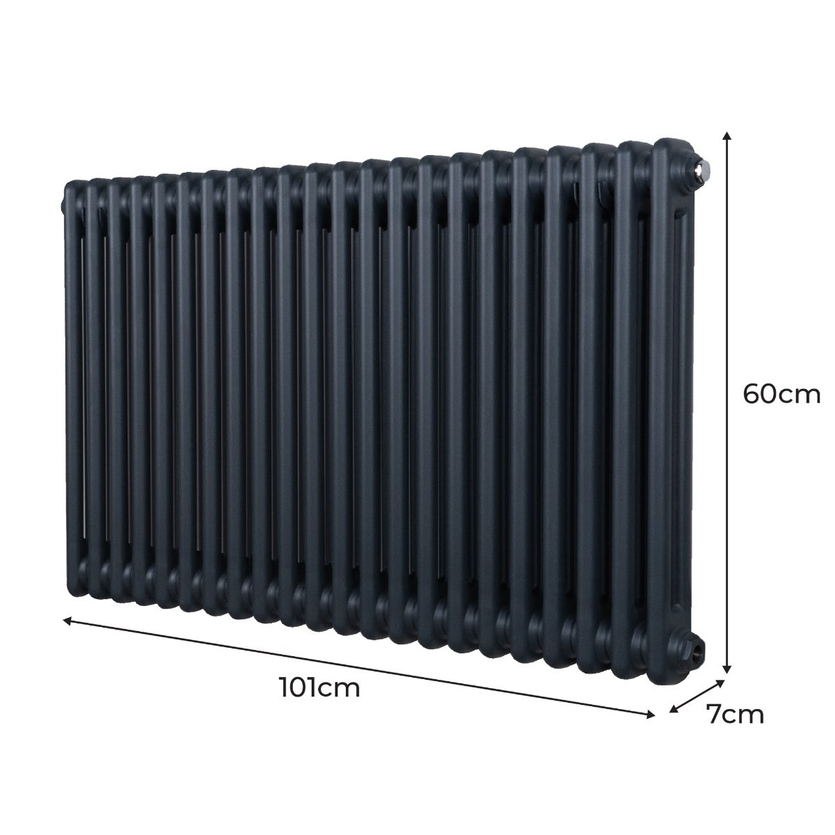 Traditional 2Column Radiator 600x1012 Anthracite