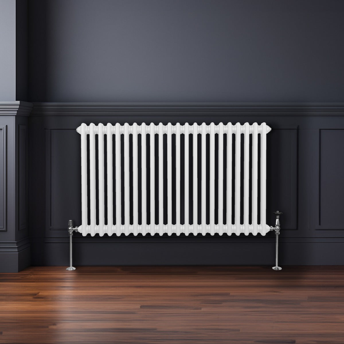Premium Radiator 600x1012mm 2-Column Traditional White 1.5mm Carbon Steel Home Heating