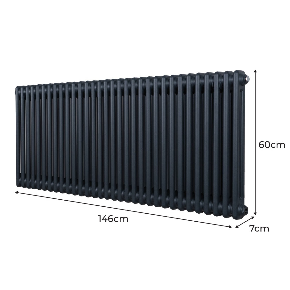Elite 2-Column Radiator 600x1462 Efficient Home