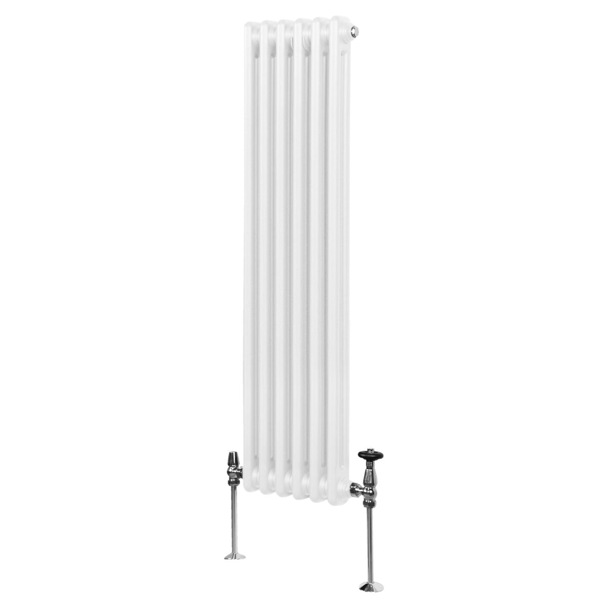 Traditional Two Column Radiator 1500x292mm White Carbon Steel High Efficiency Home Heating