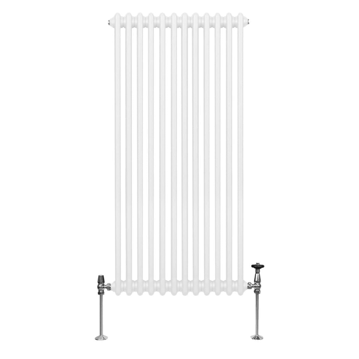 Premium Traditional 2-Column Radiator 1500x562mm White Finish With Carbon Steel Construction For Efficient Home Heating by Monster Shop