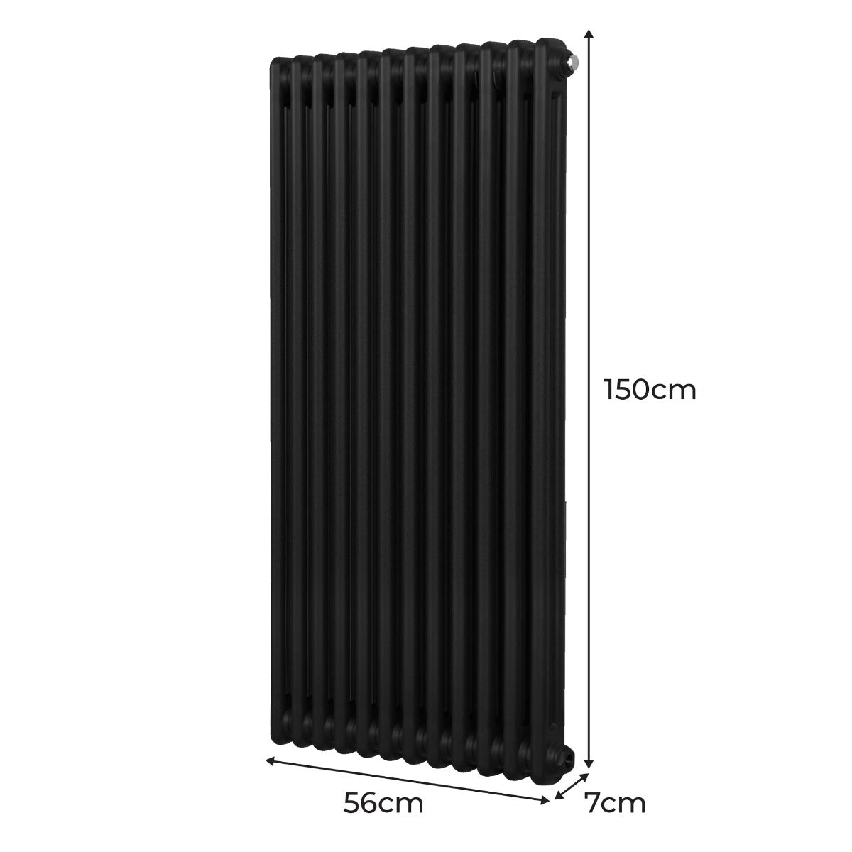 Classic Radiator 1500x562mm TwoColumn Black Home