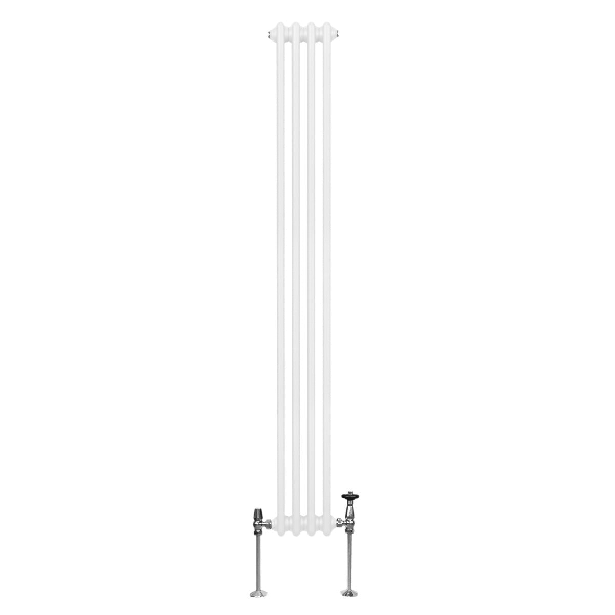 Traditional 2 Column Radiator 1800x202mm White Finish For Home Heating Efficiency