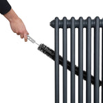 Monster Shop Traditional 2 Column Radiator 1800x292mm Anthracite Grey 1.5mm Carbon Steel For Home Heating - Radiator