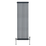 Monster Shop Traditional Radiator Two Column 1800x472mm Anthracite 1.5mm Carbon Steel For Home Heating - Radiator