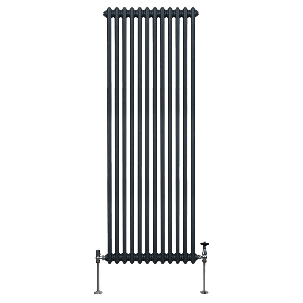 Traditional Radiator 1800x562mm Two Column Anthracite Finish For Living Rooms And Hallways