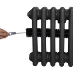 Monster Shop Premium Traditional Three Column Radiator 300x832mm Anthracite Grey For Home Heating - Radiator