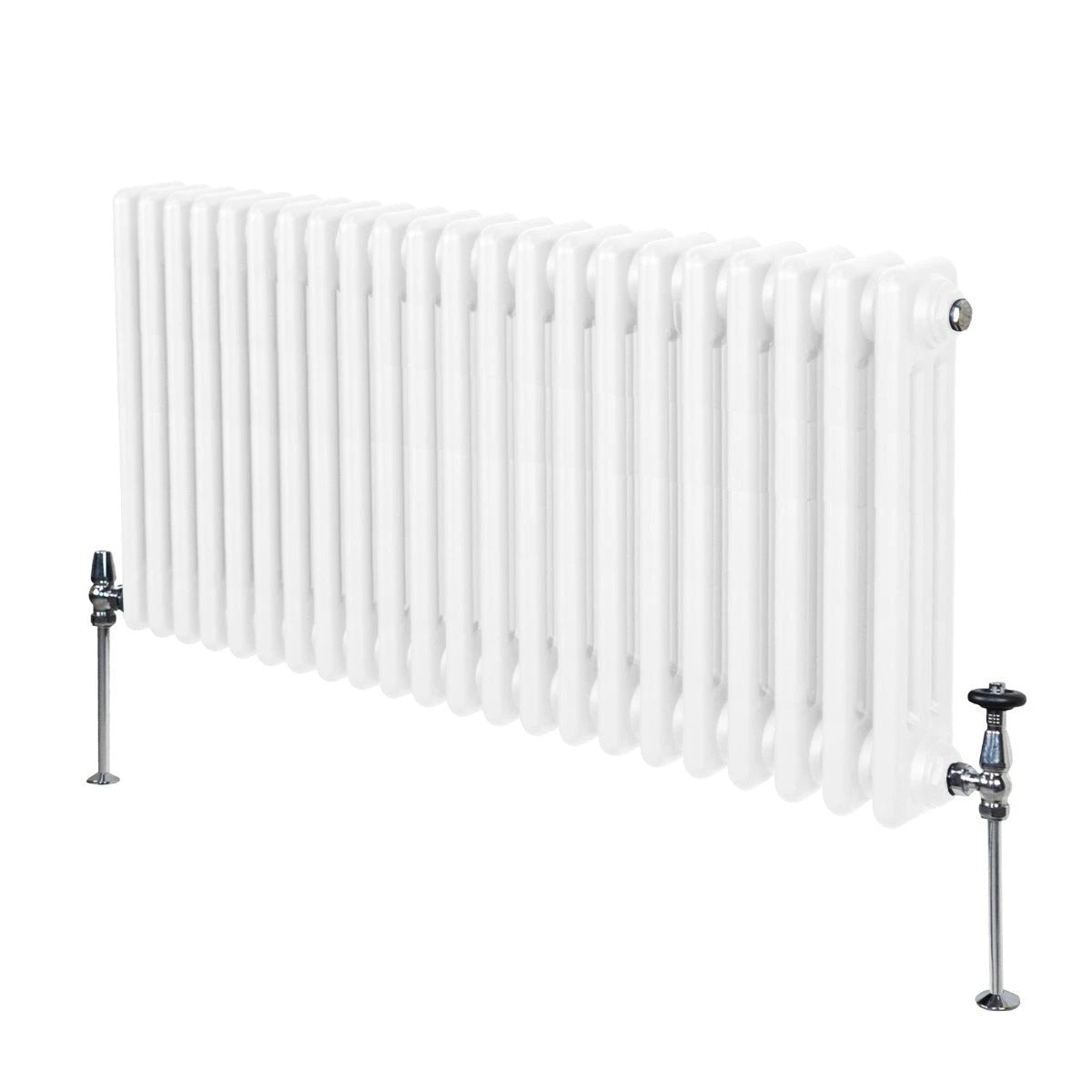 Monster Shop Premium Traditional 3 Column Radiator 600x1012mm White Finish Energy Efficient Comfort For Homes - Radiator