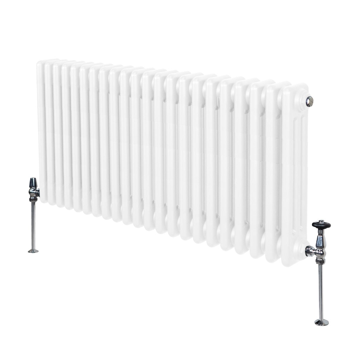 Premium Traditional 3 Column Radiator 600x1012mm White Finish Energy Efficient Comfort For Homes