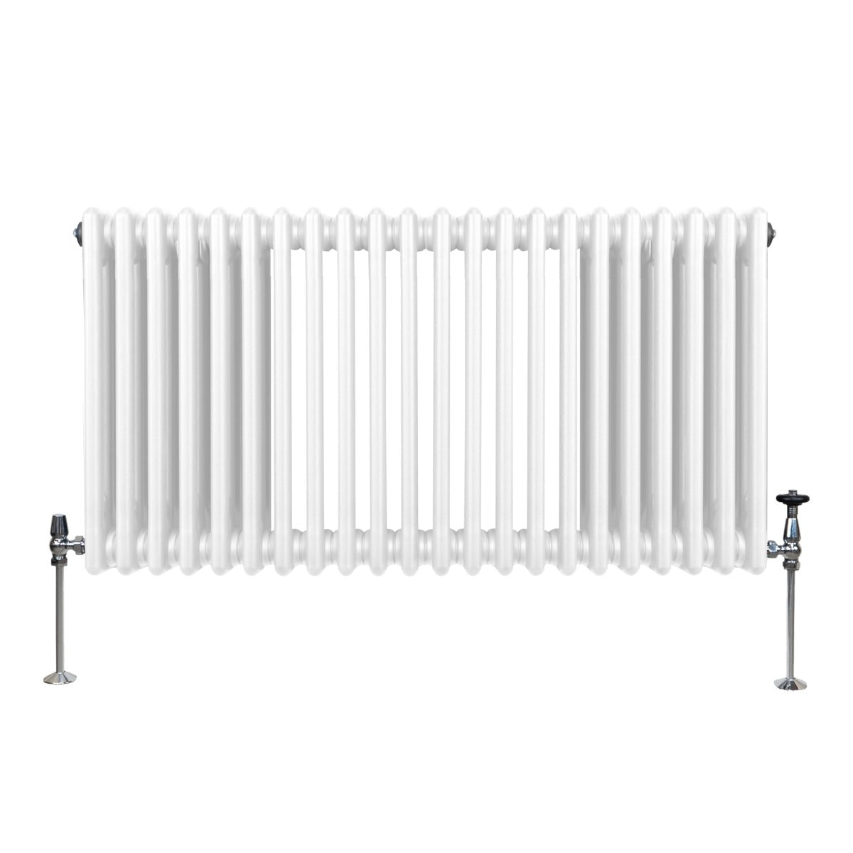 Premium Traditional 3 Column Radiator 600x1012mm White Finish Energy Efficient Comfort For Homes