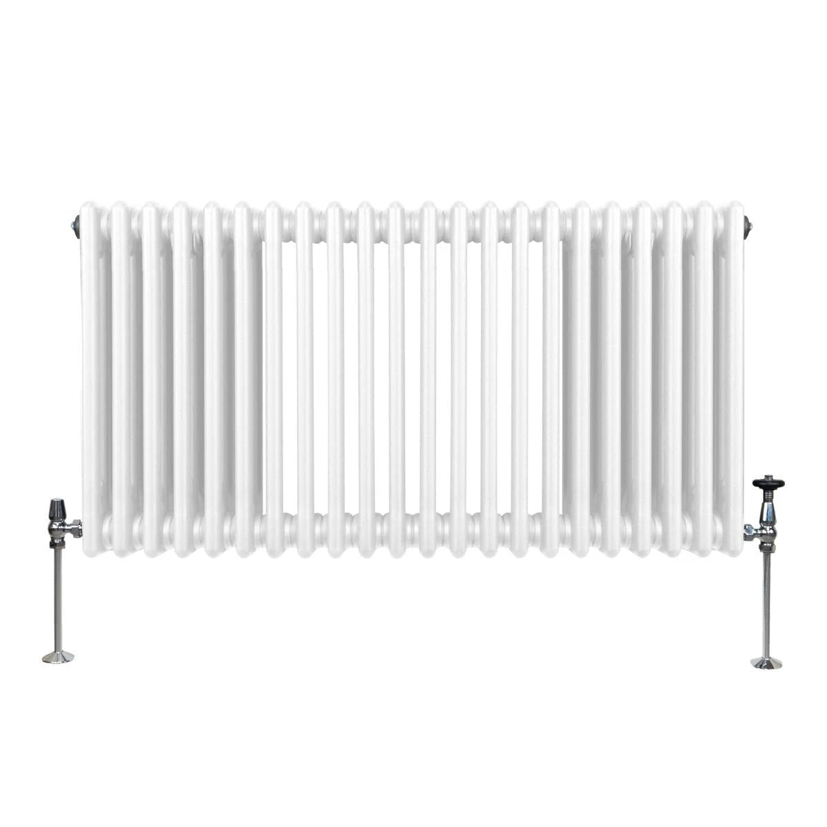 Monster Shop Premium Traditional 3 Column Radiator 600x1012mm White Finish Energy Efficient Comfort For Homes - Radiator
