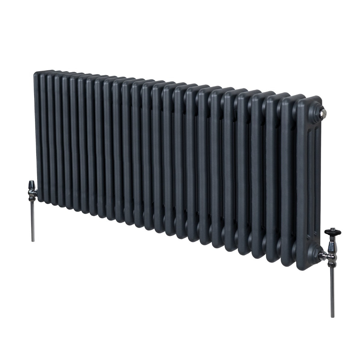 Premium Traditional 3 Column Radiator 600x1192mm Anthracite Grey High Efficiency Homes
