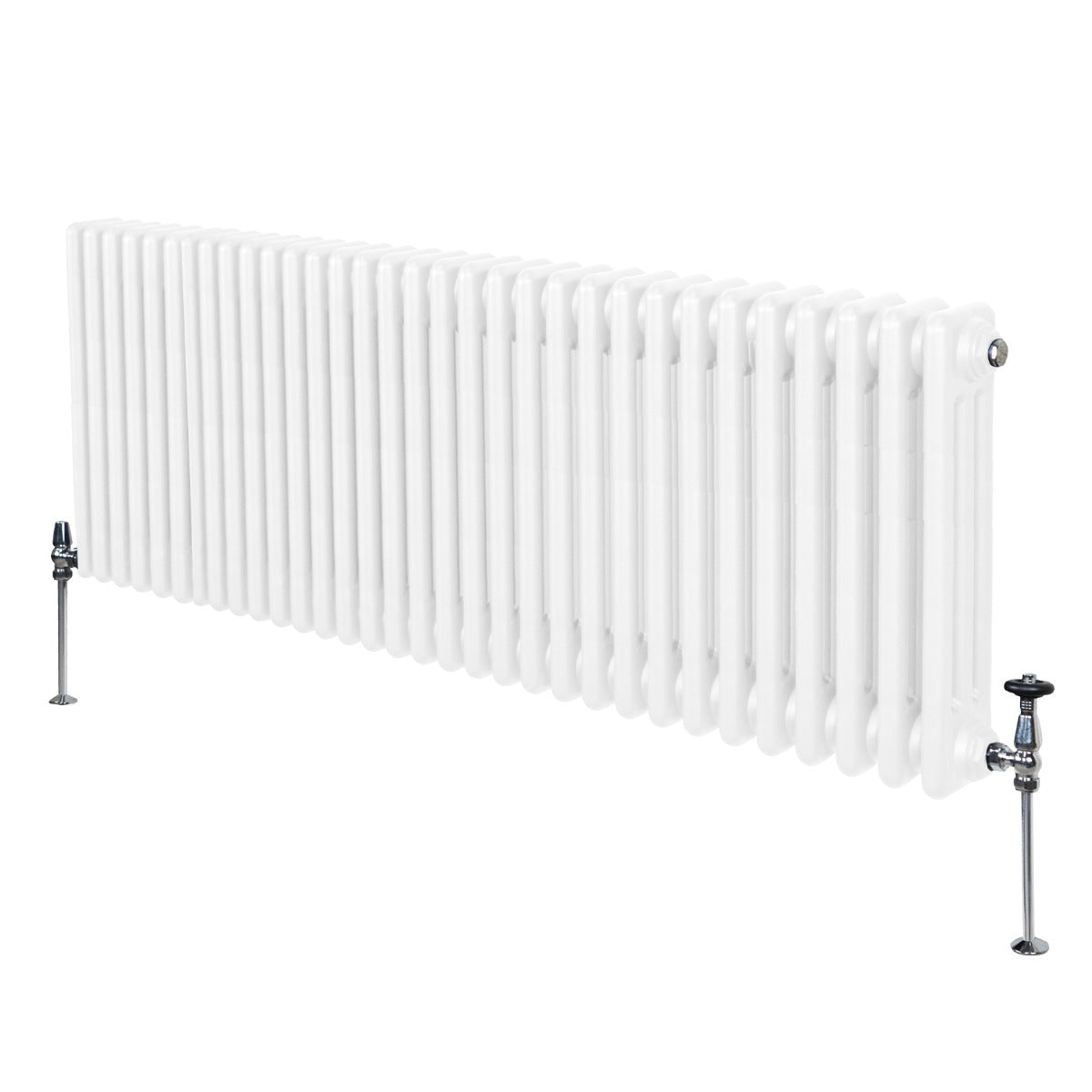 Traditional Three Column Radiator 600 X 1462mm White Finish Carbon Steel Construction For Home Heating