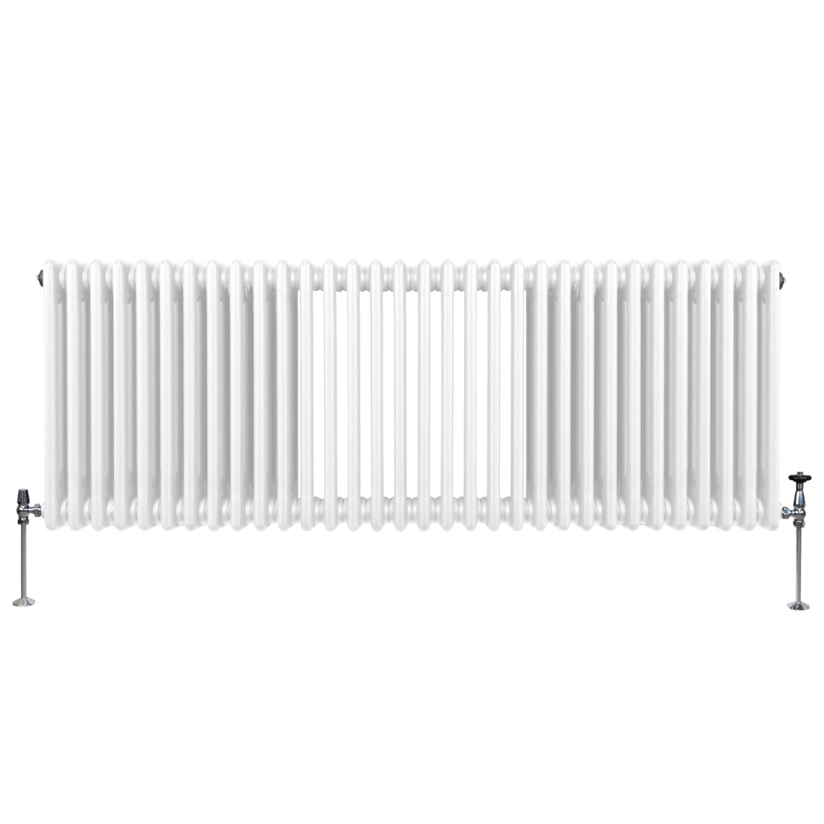 Traditional Three Column Radiator 600 X 1462mm White Finish Carbon Steel Construction For Home Heating