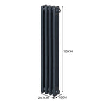 Monster Shop Premium 3Column Radiator 1500x202mm Anthracite - Radiator