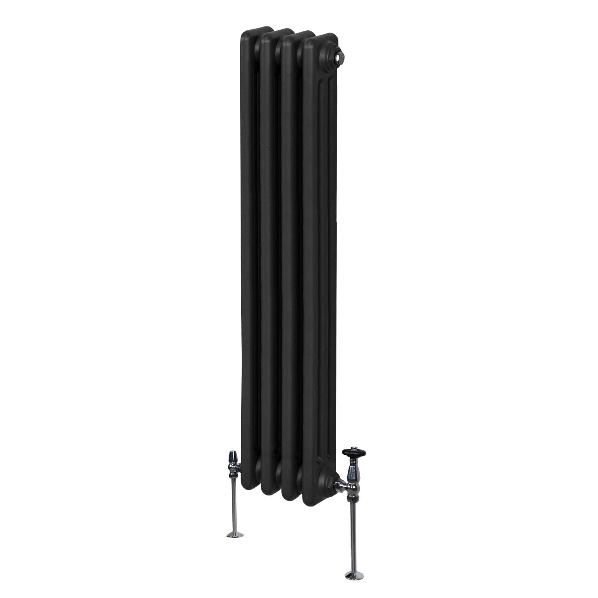 Classic Radiator 1500x202mm Black Carbon Steel