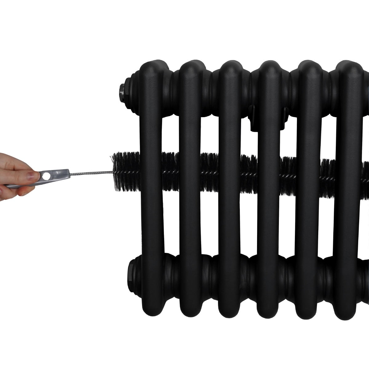 Classic Radiator 1500x202mm Black Carbon Steel