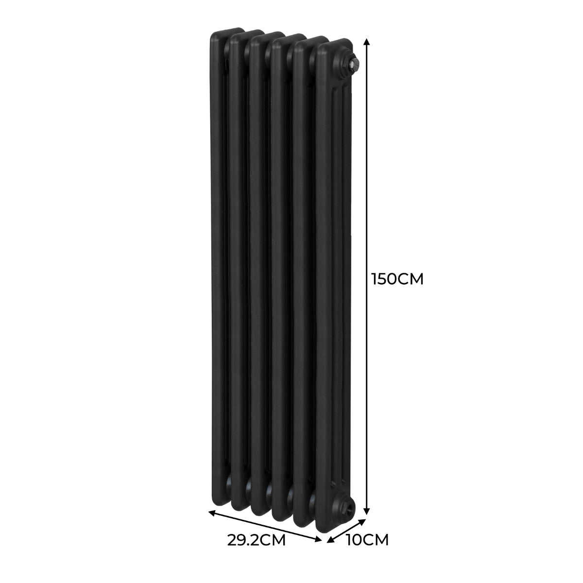 Premium Radiator 1500x292 Black 3-Column Home
