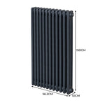 Monster Shop Quality 3 Column Radiator 1500x562 Anthracite - Radiator