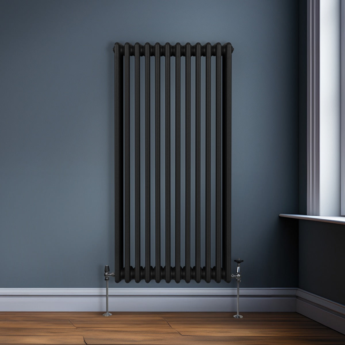 Premium Radiator 1500x562mm BlackThreeColumn Home