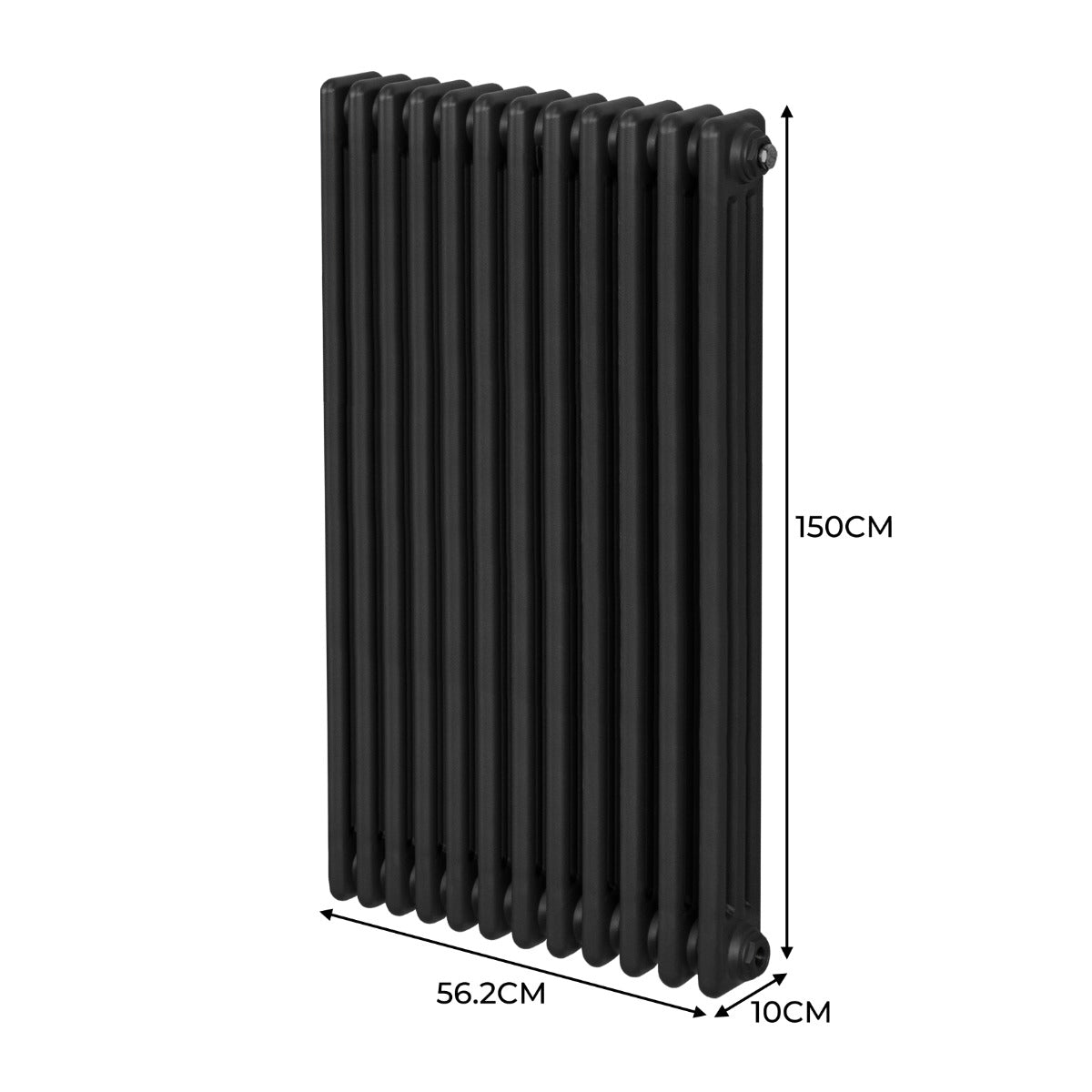 Premium Radiator 1500x562mm BlackThreeColumn Home
