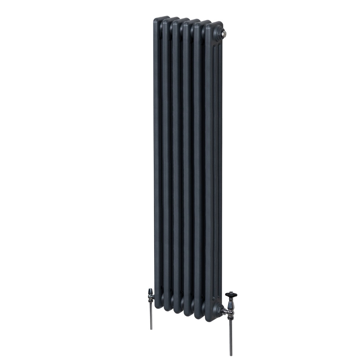 Premium Traditional 3 Column Radiator 1800x292mm Anthracite Finish For Home Heating