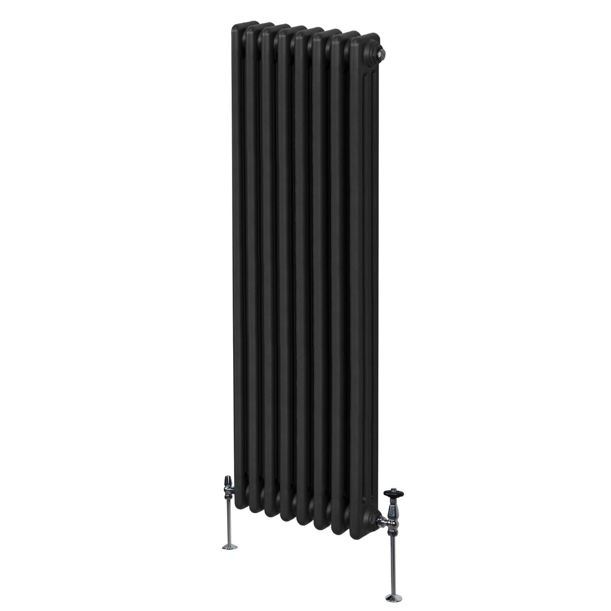 Premium Radiator 1800x382mm Three Column Black Steel for Classic Home Heating in Period Homes