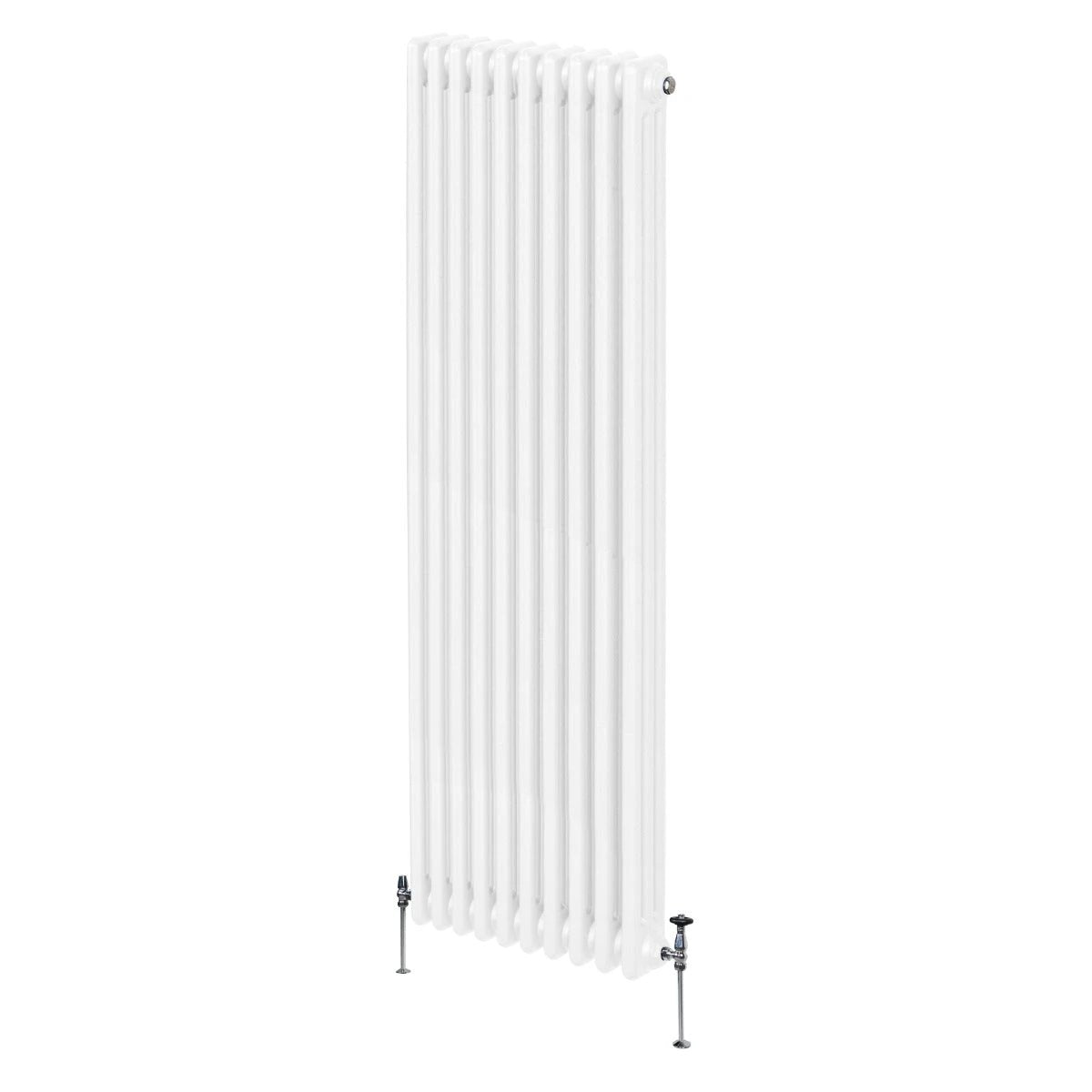 Premium Traditional 3 Column Radiator 1800x472mm White Carbon Steel High Efficiency Home Heating by Monster Shop