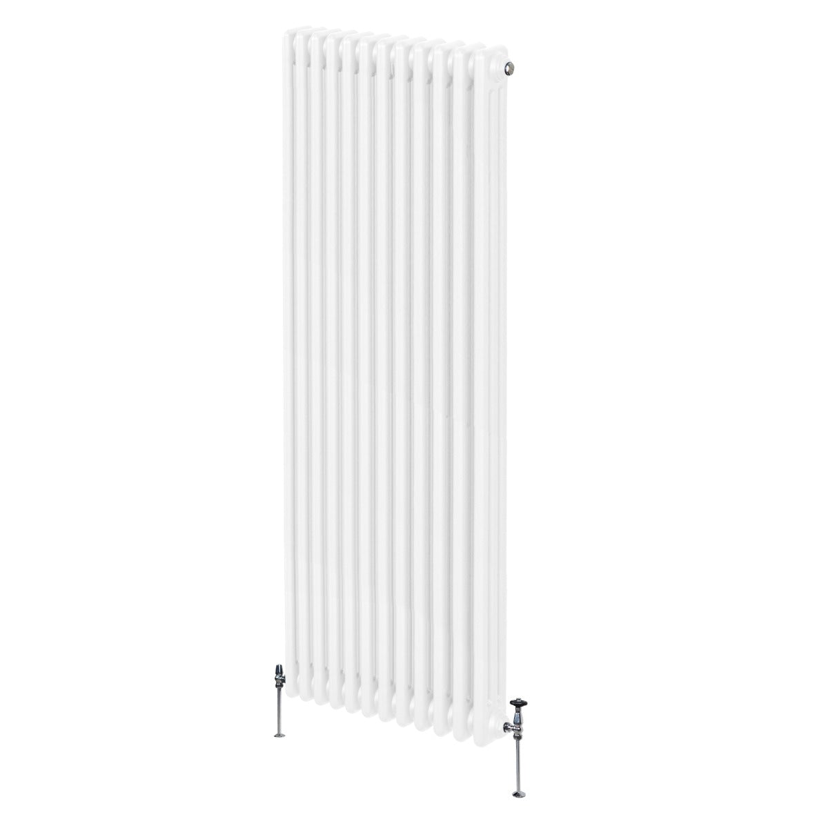 Traditional Three Column Radiator 1800x562mm White Finish Premium Carbon Steel 1.5mm Ideal For Homes