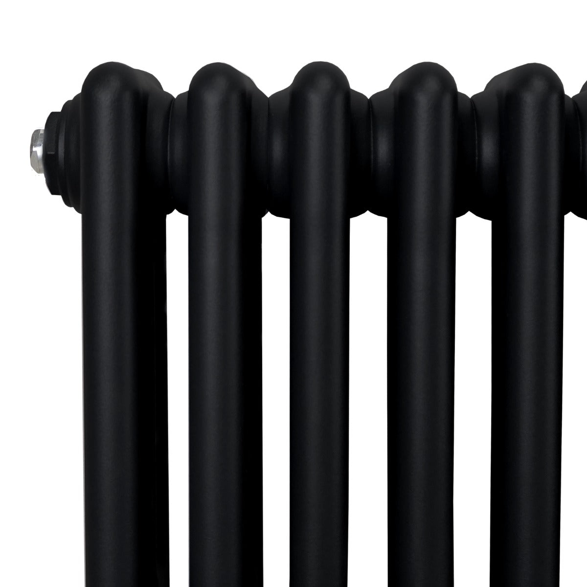 Premium Traditional 3-Column Radiator 1800x562mm Black Carbon Steel Home Heating