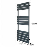 Monster Shop Syncx Towel Radiator 1200x450 Flat Panel Home - Radiator