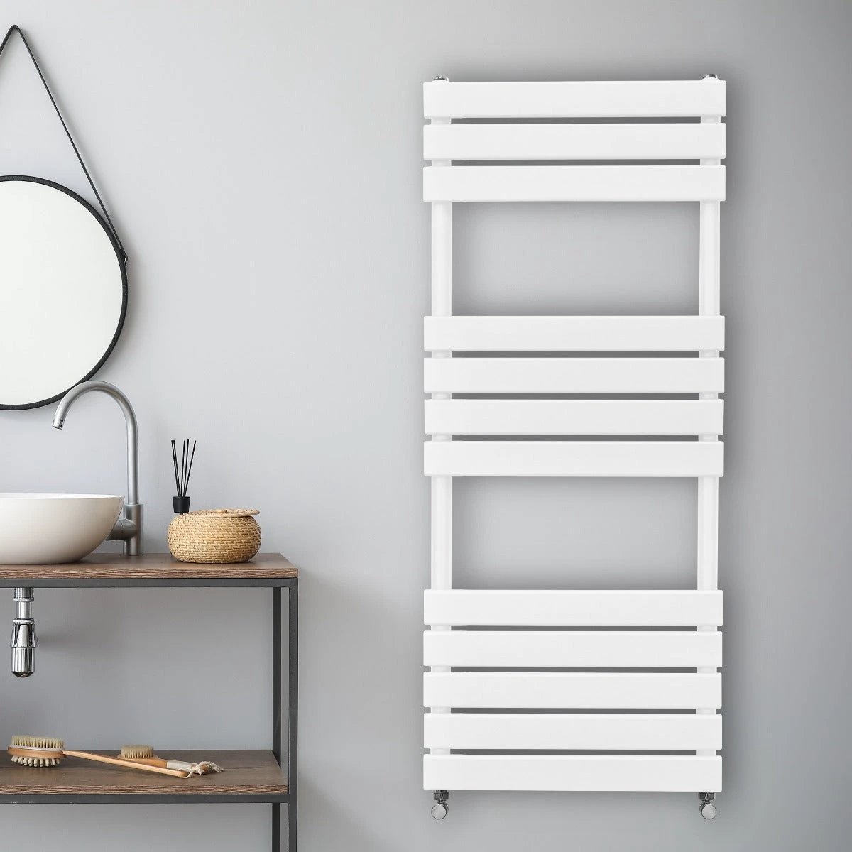 Monster Shop Premium Flat Panel Towel Radiator 1200x450 Bath - Radiator