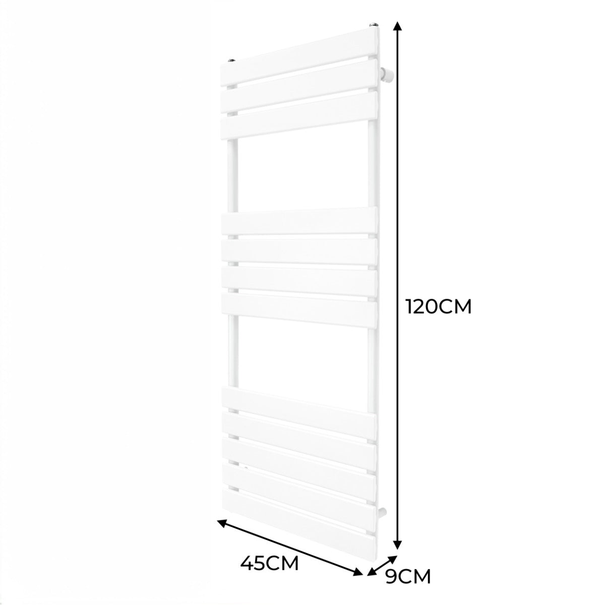 Premium Flat Panel Towel Radiator 1200x450 Bath
