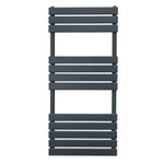 Premium Flat Panel Towel Radiator 1200mm x 500mm Anthracite 1.5mm Carbon Steel Wall Mounted for Bathrooms by Monster Shop