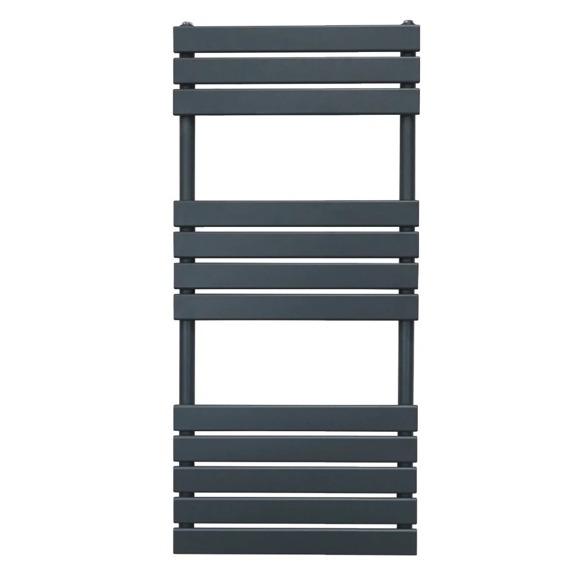 Premium Flat Panel Towel Radiator 1200mm x 500mm Anthracite 1.5mm Carbon Steel Wall Mounted for Bathrooms by Monster Shop