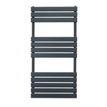 Premium Flat Panel Towel Radiator 1200x600mm Anthracite Carbon Steel 1.5mm For Bathrooms by Monster Shop