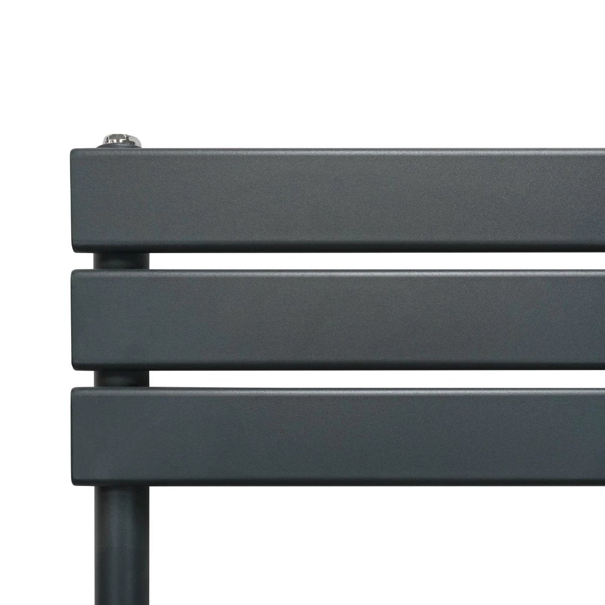 Monster Shop Premium Flat Panel Towel Radiator 1200x600mm Anthracite Carbon Steel 1.5mm For Bathrooms - Radiator