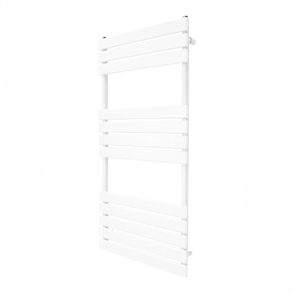 Monster Shop Premium White Flat Panel Towel Radiator 1200x600mm 1.5mm Carbon Steel Bathroom Heating Solution - Radiator