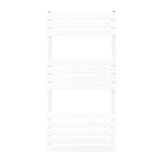 Monster Shop Premium White Flat Panel Towel Radiator 1200x600mm 1.5mm Carbon Steel Bathroom Heating Solution - Radiator