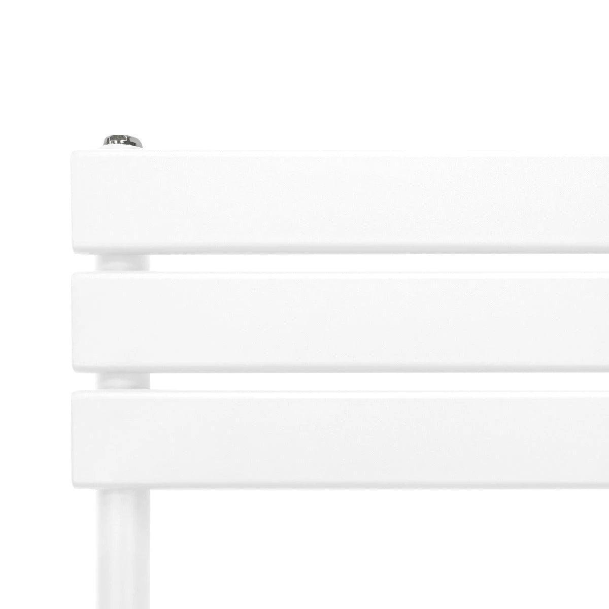 Monster Shop Premium White Flat Panel Towel Radiator 1200x600mm 1.5mm Carbon Steel Bathroom Heating Solution - Radiator
