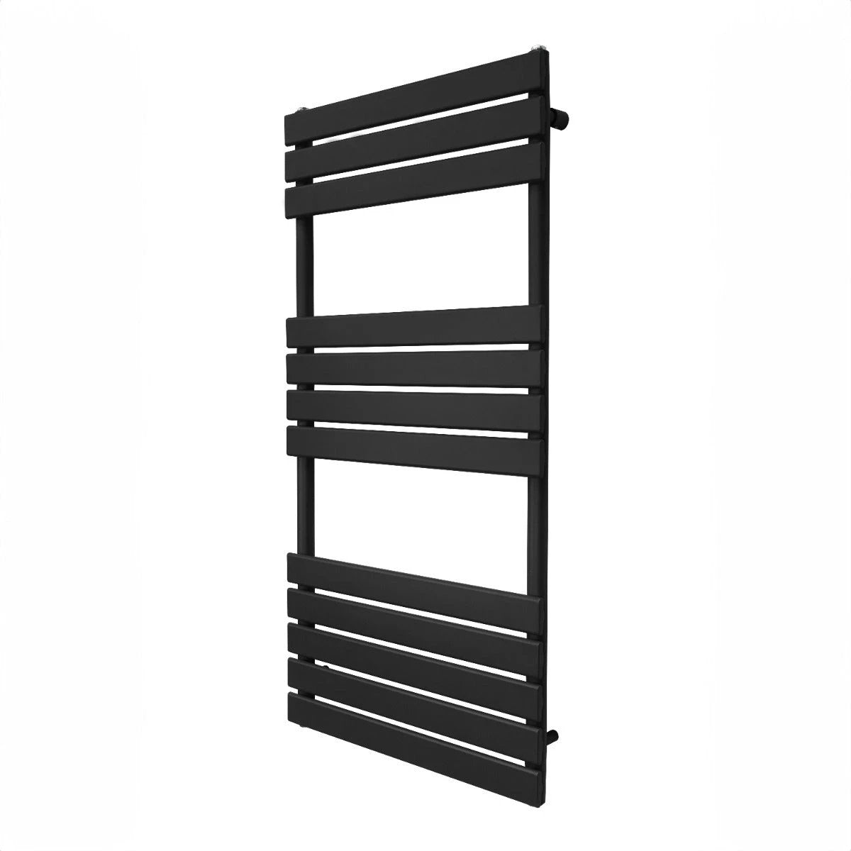 Monster Shop Premium Flat Panel Towel Radiator 1200x600 Black - Radiator