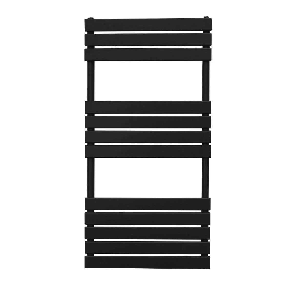 Monster Shop Premium Flat Panel Towel Radiator 1200x600 Black - Radiator