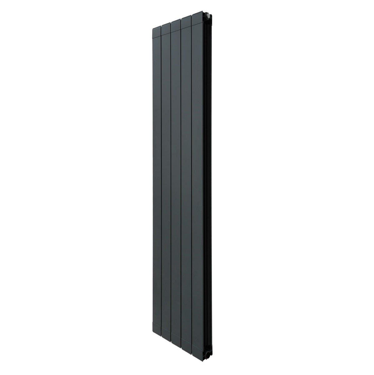 Premium Aluminium Radiator 1800mm By 395mm Anthracite Grey Flat Panel Lightweight 2.5mm Energy Efficient Home Heating