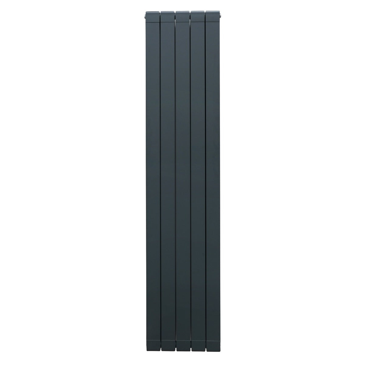 Premium Aluminium Radiator 1800mm By 395mm Anthracite Grey Flat Panel Lightweight 2.5mm Energy Efficient Home Heating