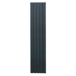 Premium Aluminium Radiator 1800mm By 395mm Anthracite Grey Flat Panel Lightweight 2.5mm Energy Efficient Home Heating by Monster Shop