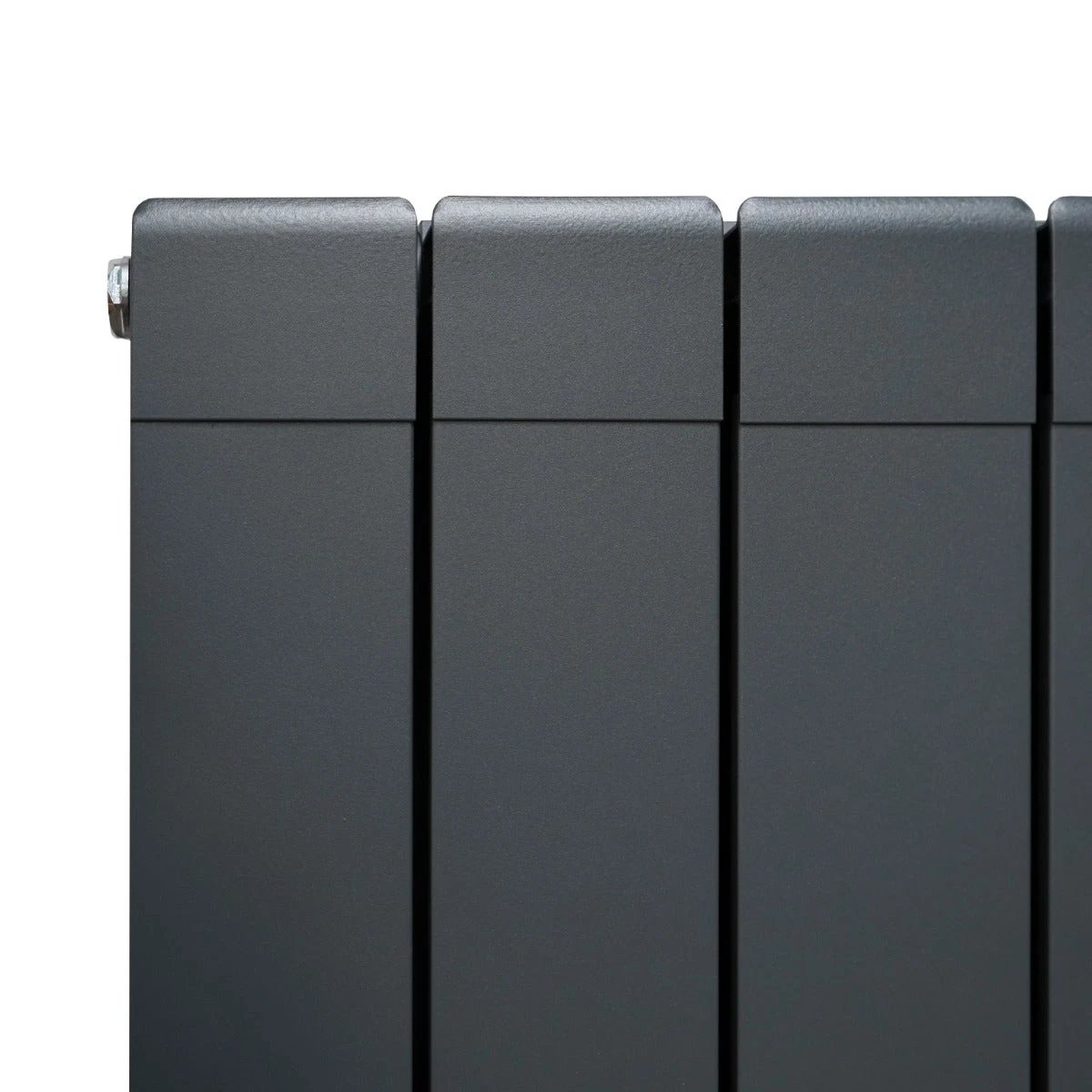 Premium Aluminium Radiator 1800mm By 395mm Anthracite Grey Flat Panel Lightweight 2.5mm Energy Efficient Home Heating by Monster Shop