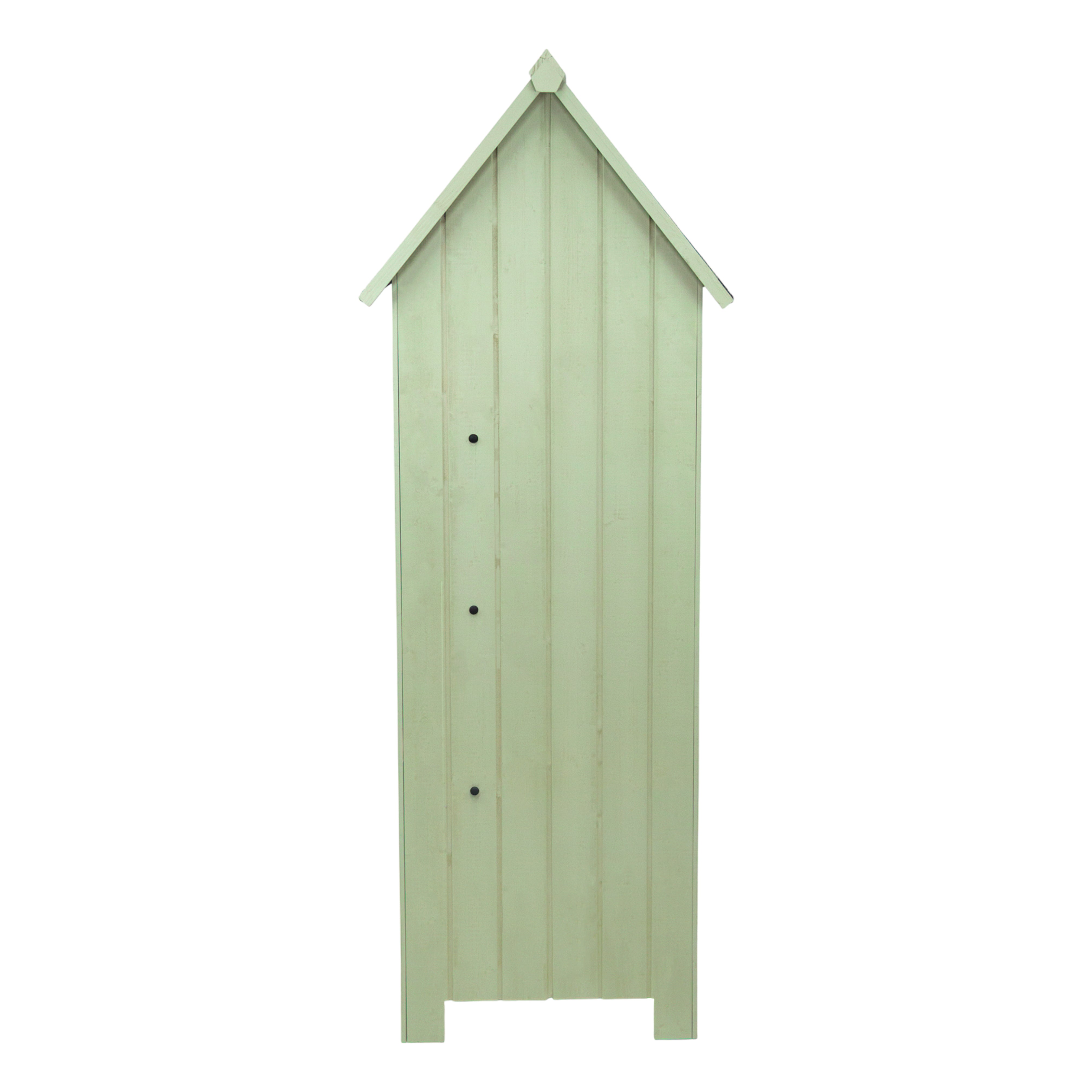 EcoWood Garden Shed Compact 6x4 Ft Interior Shelves Locking Door for Gardeners Outdoor Use