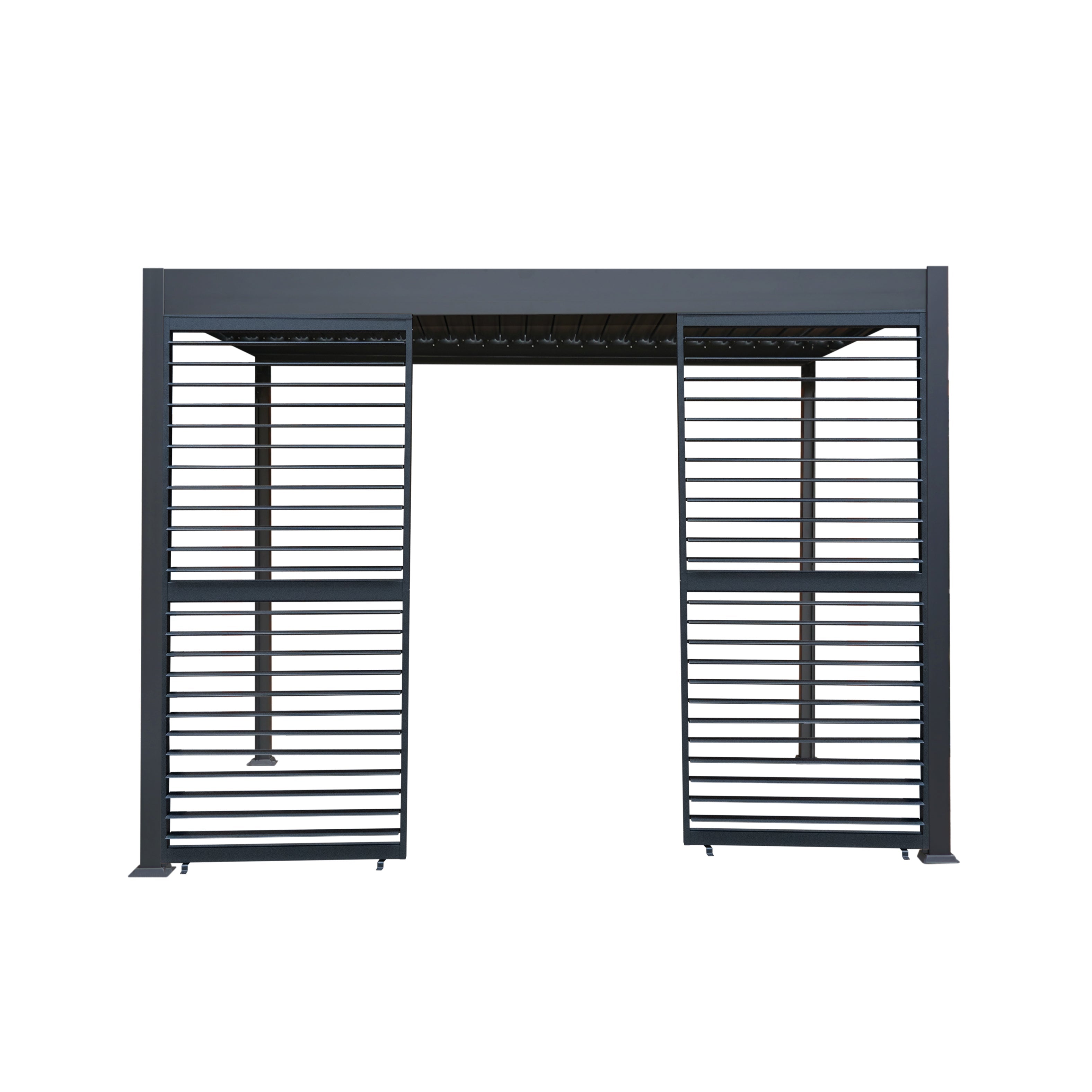 Anthracite Aluminium Pergola 3m x 3m Shutter