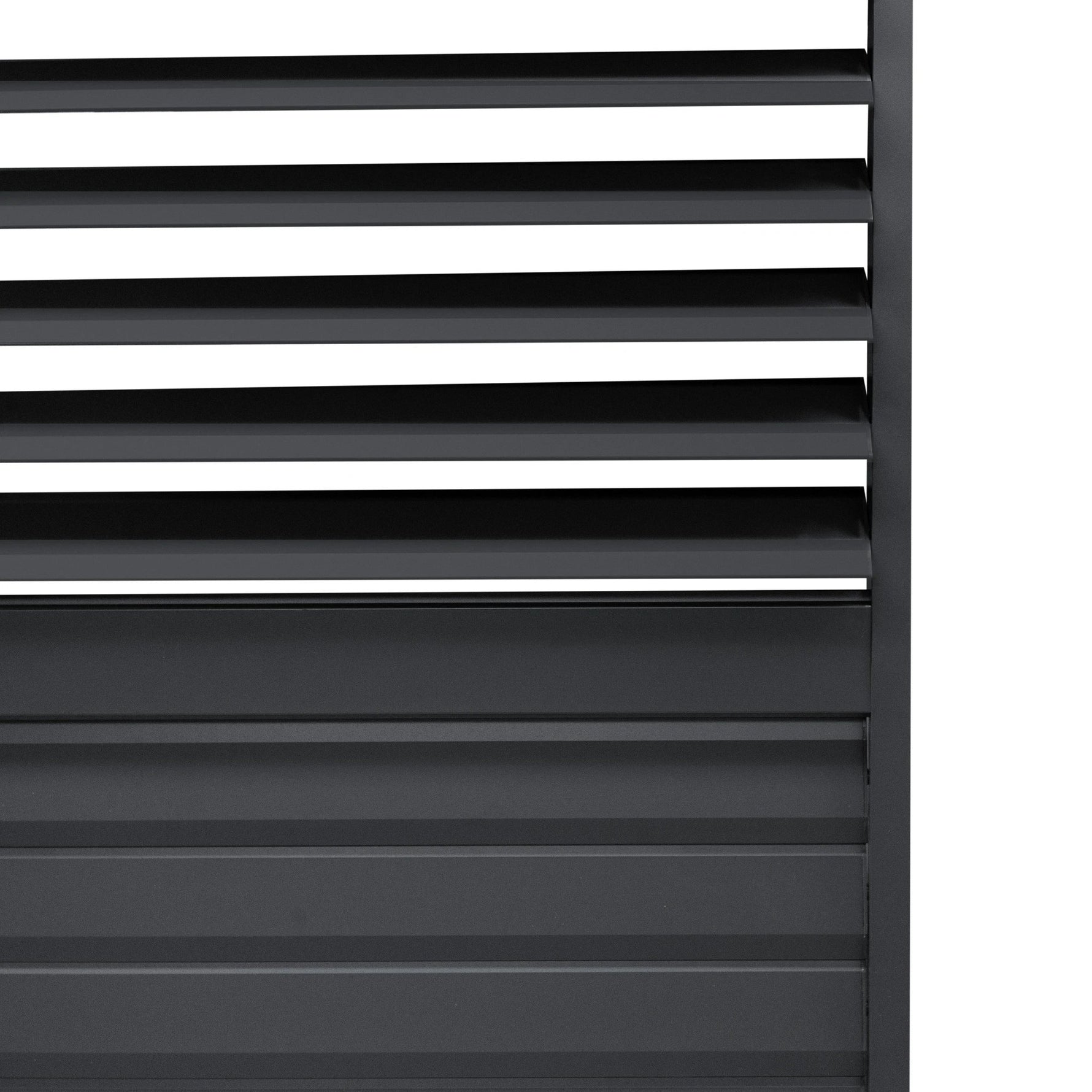 Monster Shop Anthracite Aluminium Pergola 3m x 4m With LED Lighting And Dual Shutter Panels For Outdoor Living - Uncategorized Gazebos