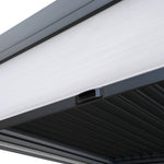 Anthracite Pergola 3m x 4m LED Lights Outdoor by Monster Shop
